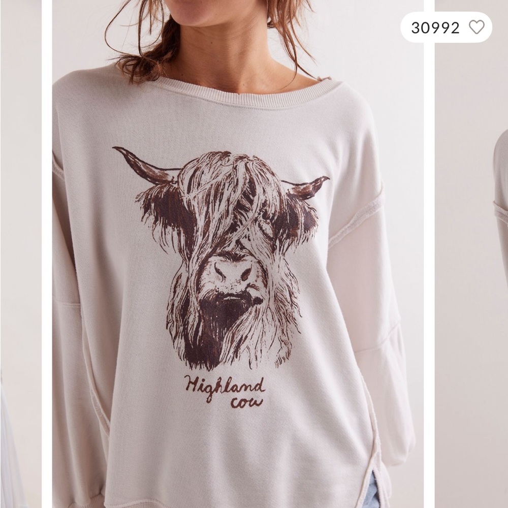 Highland Cow Camden Pullover